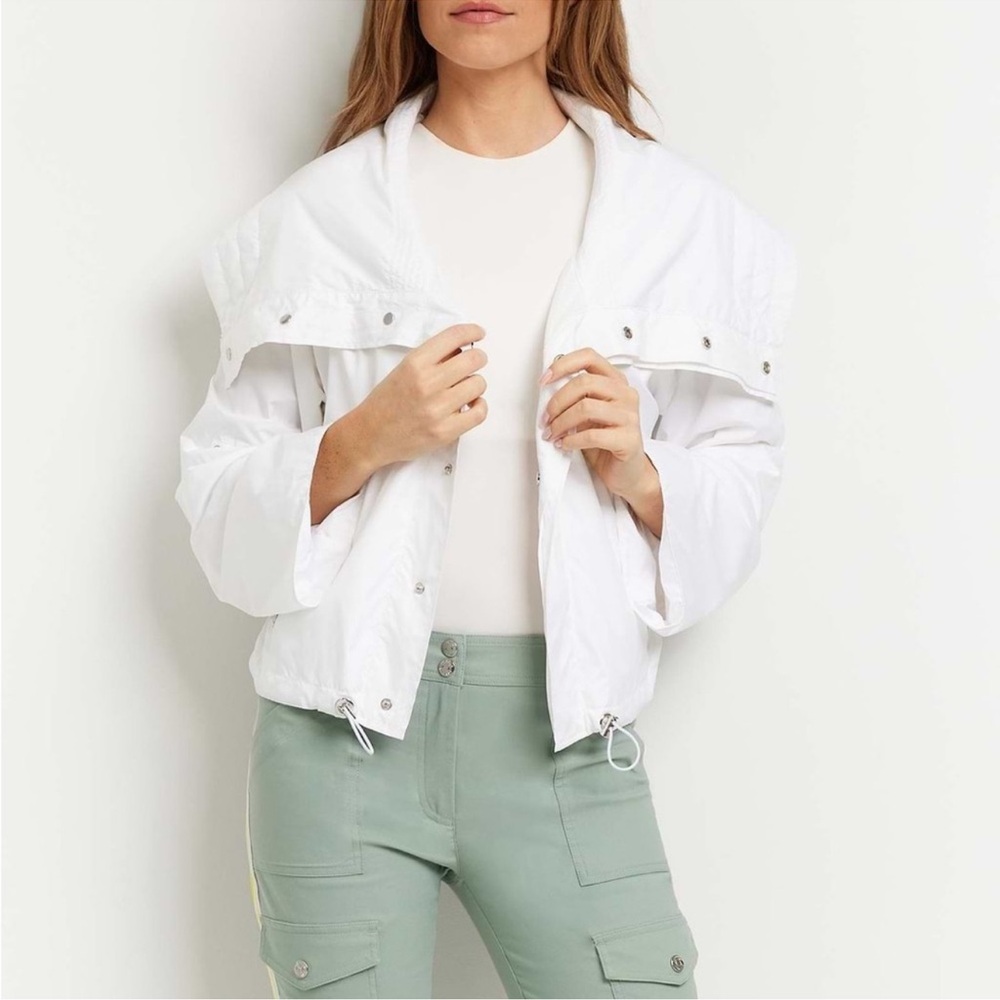 Anatomie Casey Cropped Jacket Silver Grey Medium